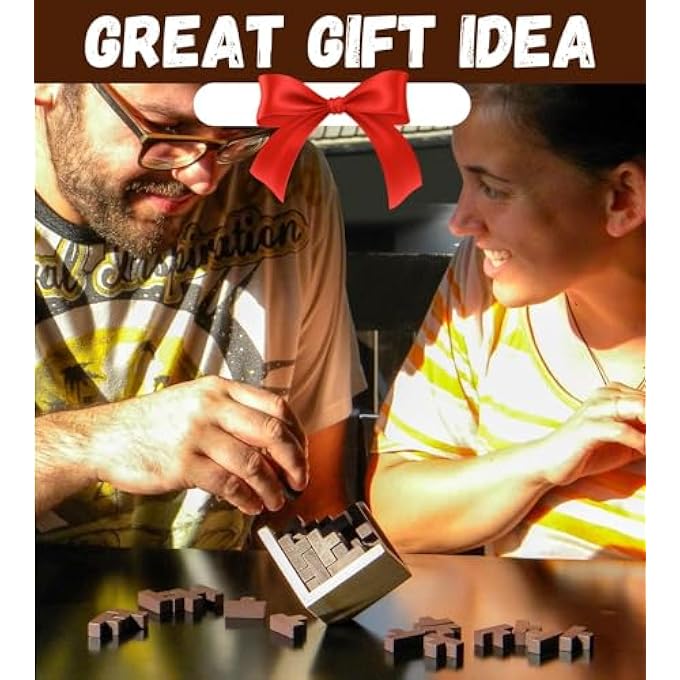 3D WOODEN BRAIN PUZZLE, STRESS REDUCING BLOCK TOYS, CLASSICAL BLOCK KONGMING LOCK, CHILDREN AND ADULTS INTELLECTUAL TOYS - Image 3